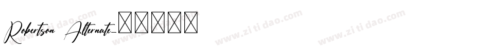 Robertson Alternate字体转换